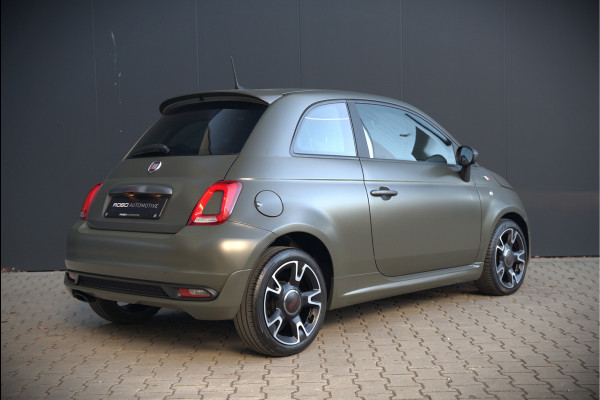 Fiat 500 0.9 TwinAir Turbo Sport | Mat Groen | Apple Carplay | Parkeersensoren | Navigatie | Climate Control | Digitale Tellers | Groot Scherm | Cruise Control | LED