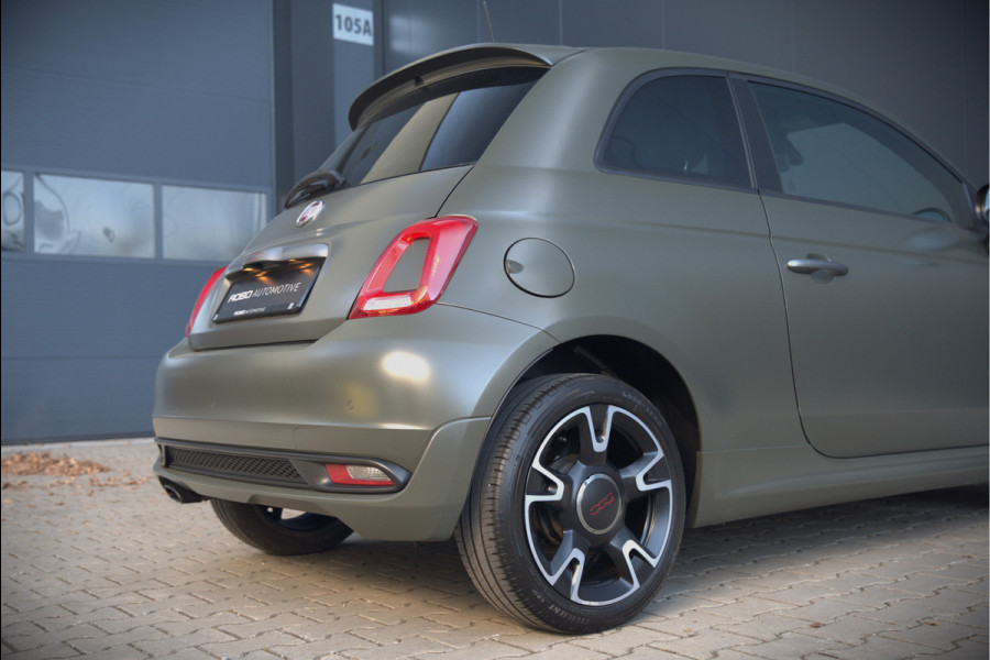 Fiat 500 0.9 TwinAir Turbo Sport | Mat Groen | Apple Carplay | Parkeersensoren | Navigatie | Climate Control | Digitale Tellers | Groot Scherm | Cruise Control | LED