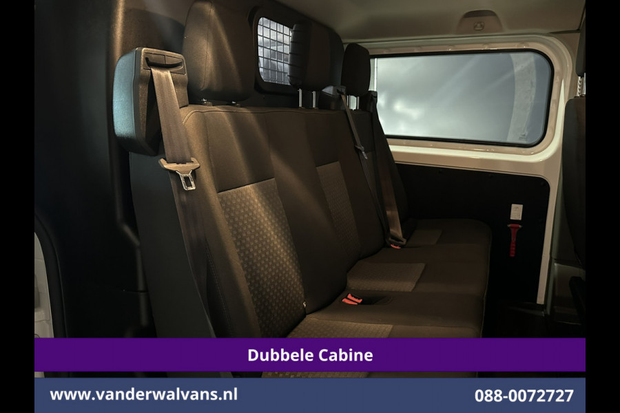 Ford Transit Custom 2.0 TDCI 130pk Automaat L2H1 Dubbele Cabine Inrichting Euro6 Airco | 6-Zits | Camera | Navigatie | LED Apple Carplay, Android Auto, Cruisecontrol, Trekhaak, Stoelverwarming, Verwarmde voorruit, Parkeersensoren, Achterklep