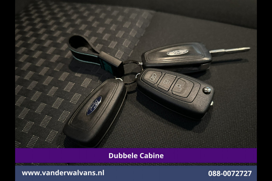 Ford Transit Custom 2.0 TDCI 130pk Automaat L2H1 Dubbele Cabine Inrichting Euro6 Airco | 6-Zits | Camera | Navigatie | LED Apple Carplay, Android Auto, Cruisecontrol, Trekhaak, Stoelverwarming, Verwarmde voorruit, Parkeersensoren, Achterklep