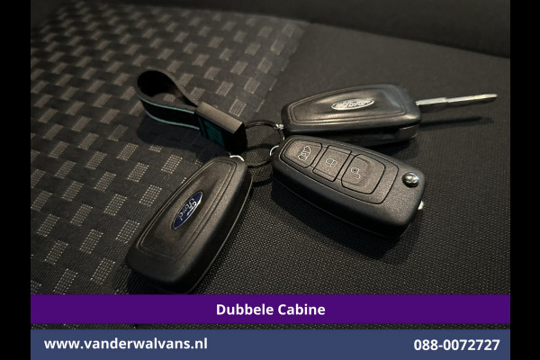 Ford Transit Custom 2.0 TDCI 130pk Automaat L2H1 Dubbele Cabine Inrichting Euro6 Airco | 6-Zits | Camera | Navigatie | LED Apple Carplay, Android Auto, Cruisecontrol, Trekhaak, Stoelverwarming, Verwarmde voorruit, Parkeersensoren, Achterklep