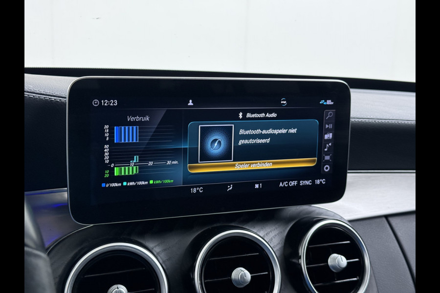 Mercedes-Benz C-Klasse Estate 300DE AUT-9 Hybride AMG Limited Trekhaak Apple Carplay Android Auto Elek.Stoelen+Verwarmd Navi Ecc Camera Pdc Solution Business Elek.Achterklep Led Privacy Glas Lmv 18" Night-pakket EURO 6 AP