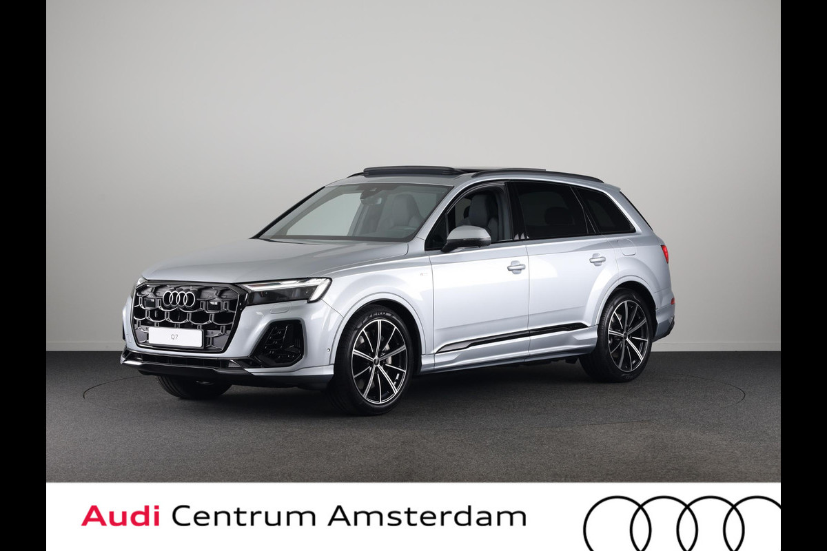 Audi Q7 Pro Line S 55 TFSI e 394 pk | Bang & Olufsen Premium 3D | Glazen panoramadak | Vierwielbesturing | Sportstoelen plus voorin |