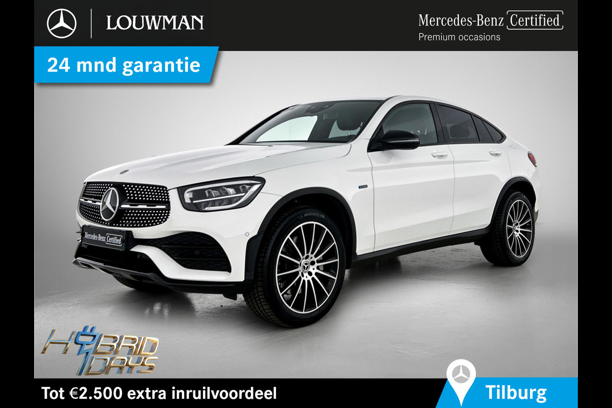 Mercedes-Benz GLC 300 e 4MATIC Premium Plus | AMG-LIne Interieur | AMG-Line Exterieur | Achteruitrijcamera | Multispaaks velgen | Nightpakket | Sfeerverlichting | Trekhaak | 24 Maanden Mercedes-Benz Certified Garantie