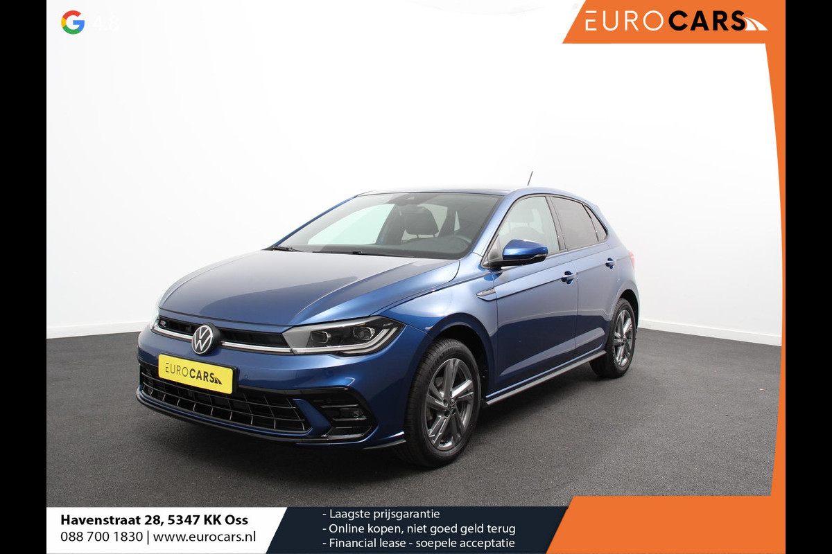 Volkswagen Polo 1.0 TSI R-Line Automaat Camera Parkeer sensoren Adaptive Cruise control Climate Control Extra getint glas Lichtmetalen velgen Stoelverwarming Navigatie Apple Carplay/Android Auto