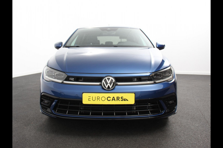 Volkswagen Polo 1.0 TSI R-Line Automaat Camera Parkeer sensoren Adaptive Cruise control Climate Control Extra getint glas Lichtmetalen velgen Stoelverwarming Navigatie Apple Carplay/Android Auto
