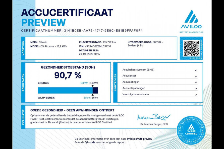 Citroën C5 Aircross 1.6 Plug-in Hybrid 225 Business | SOH 90,7% | Trekhaak | Camera | Carplay | Navigatie | Dodehoek detectie | Climate control | Parkeerhulp | Cruise control | Digital Cockpit | PHEV | Plug In
