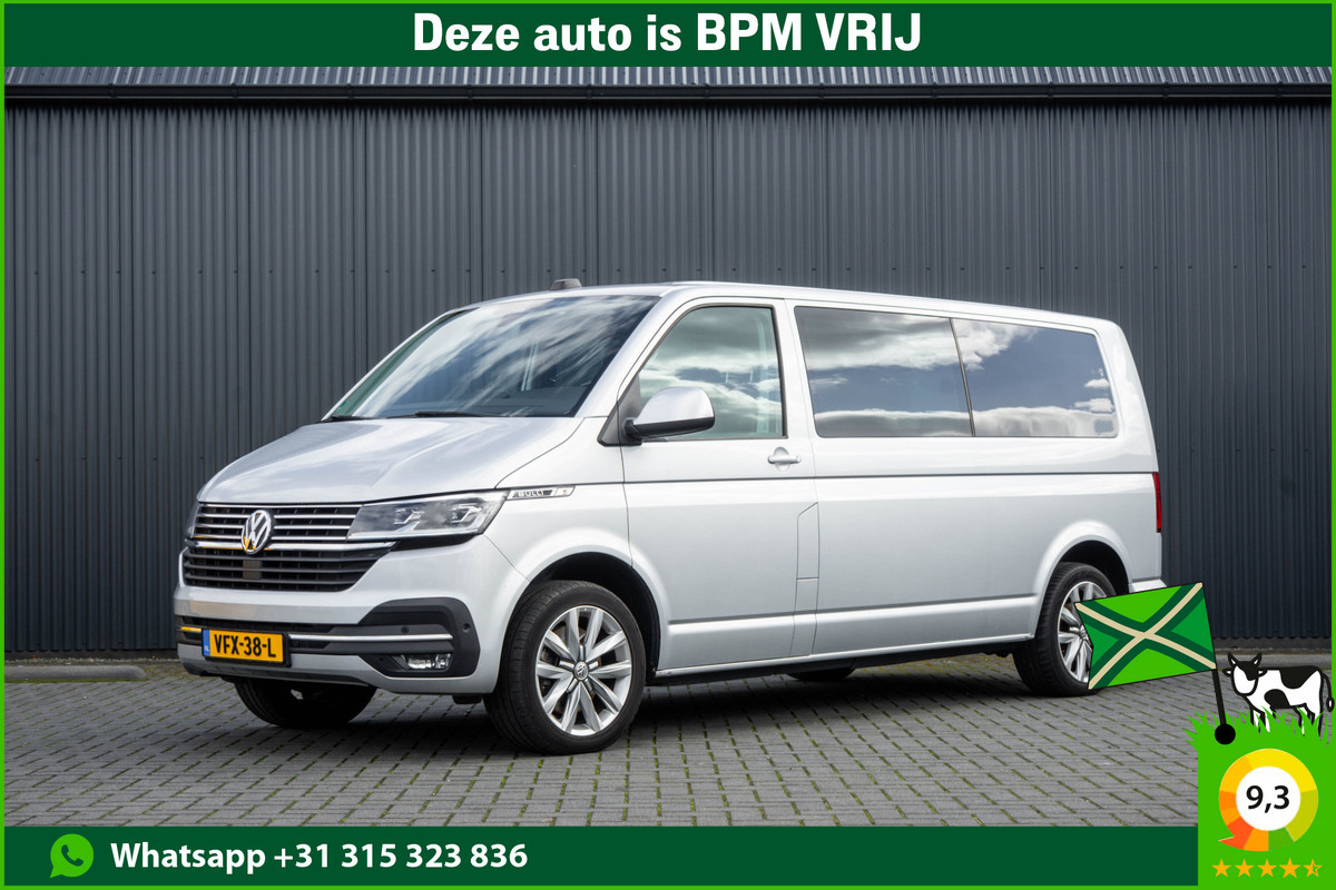 Volkswagen Transporter T6.1 2.0 TDI L2H1 | DC | Bulli | 200PK | Leder | Carplay | Virtual | Adapt Cruise