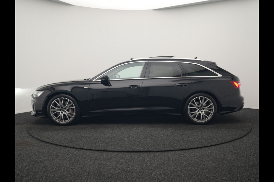 Audi A6 Avant 50 TFSI e Quattro 2x S Line PHEV 300pk Dealer O.H. | Trekhaak Af Fabriek | Panodak | Head Up | Adaptive Cruise | Matrix LED | Bang & Olufsen | Lederen Comfortzetels Memory & Ventilatie | Camera | Keyless | Blis | 20"L.M | Plug In Hybrid |