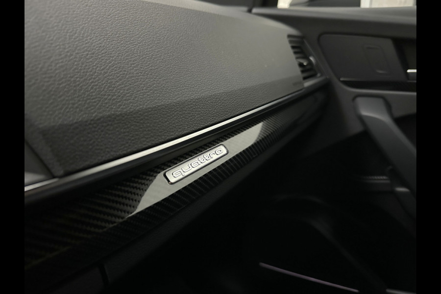 Audi Q5 50 TFSI e 300PK | Luchtvering | B&O Sound | Leder | Carbon | Sportstoelen | Carplay | Zwarte Hemel | Standkachel | Stoelverwarming | 3-Zone Clima | Black-Optic | Zonwering | Virtual Cockpit | LED | Autom. Achterklep | Bovag Garantie |