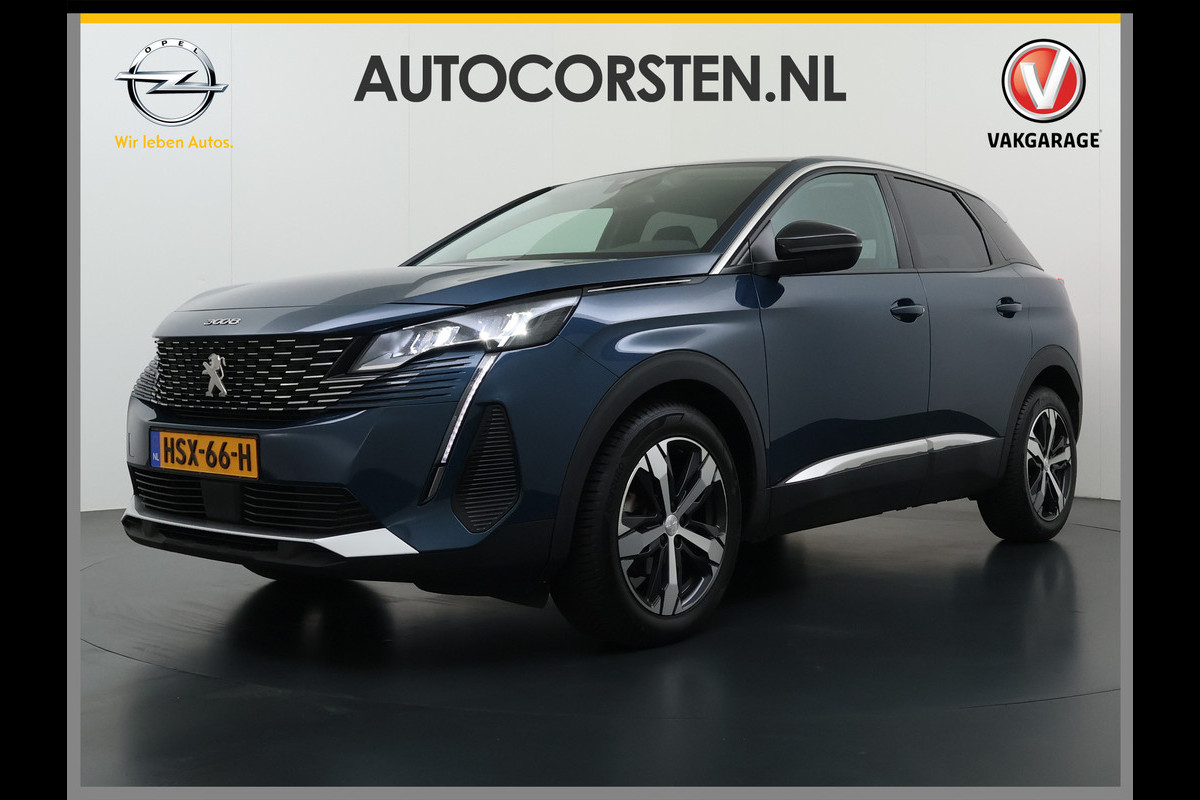 Peugeot 3008 T Aut. 131pk 360°Camera AppleCarplay AndroidAuto Leer Keyless Bordherk. Lane-dep. Flippers Led 1/2Leer Navi Stoelverw. Grootlichtassistent Isofix CruiseControl Ecc Usb Bluetooth Verst.Stoelen 18''LM 1.2 PureTech Allure  Pack Business