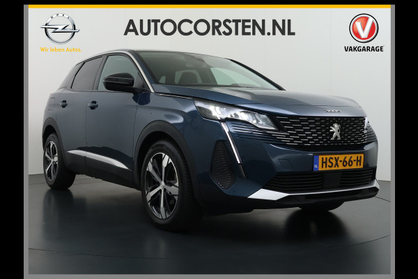 Peugeot 3008 T Aut. 131pk 360°Camera AppleCarplay AndroidAuto Leer Keyless Bordherk. Lane-dep. Flippers Led 1/2Leer Navi Stoelverw. Grootlichtassistent Isofix CruiseControl Ecc Usb Bluetooth Verst.Stoelen 18''LM 1.2 PureTech Allure  Pack Business