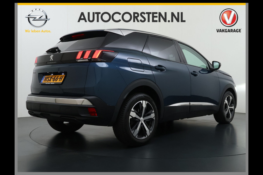 Peugeot 3008 T Aut. 131pk 360°Camera AppleCarplay AndroidAuto Leer Keyless Bordherk. Lane-dep. Flippers Led 1/2Leer Navi Stoelverw. Grootlichtassistent Isofix CruiseControl Ecc Usb Bluetooth Verst.Stoelen 18''LM 1.2 PureTech Allure  Pack Business