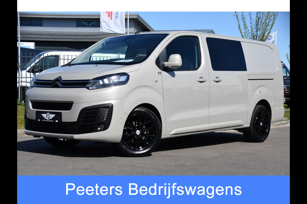 Citroën Jumpy 2.0 BlueHDI 120 L3 PB Edition 360 Camera, Cruise, Carplay, 2 x Schuifdeur, Multimedia, Luxe Cabine, Trekhaak, 122pk, uniek!