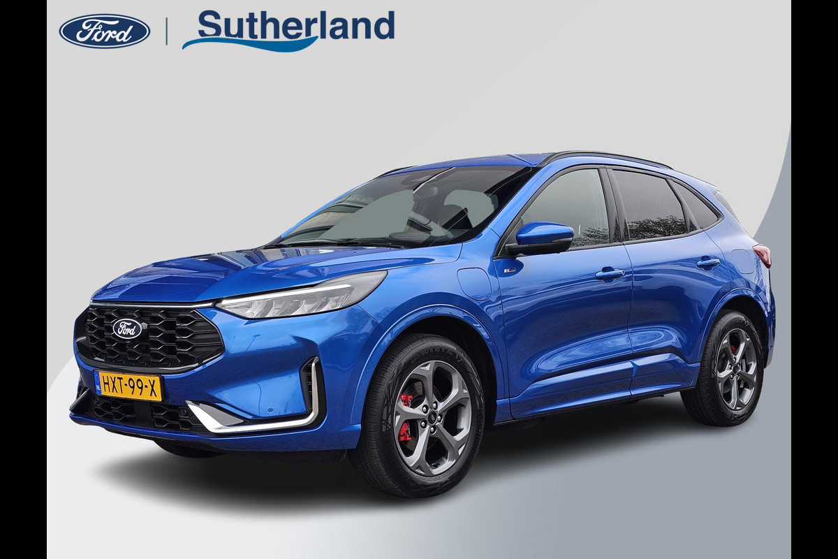Ford Kuga 2.5 PHEV ST-Line X | Desert Island Blue | Winterpack | elektrische bedienbare achterklep | Full led | Adaptive cruise | Automatisch inparkeren etc.