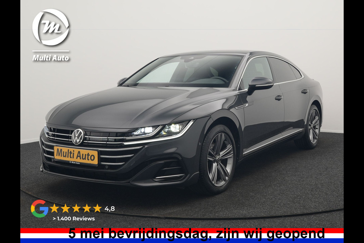 Volkswagen Arteon 1.4 TSI eHybrid R-Line Plug In Hybrid 218pk Dealer O.H. PHEV | Lederen Sportstoelen Memory & Massage | Adaptive Cruise | Camera | Matrix LED | Apple Caplay | Voorstoelen Verwarmd | Blis | Virtual | Navigatie | DAB |