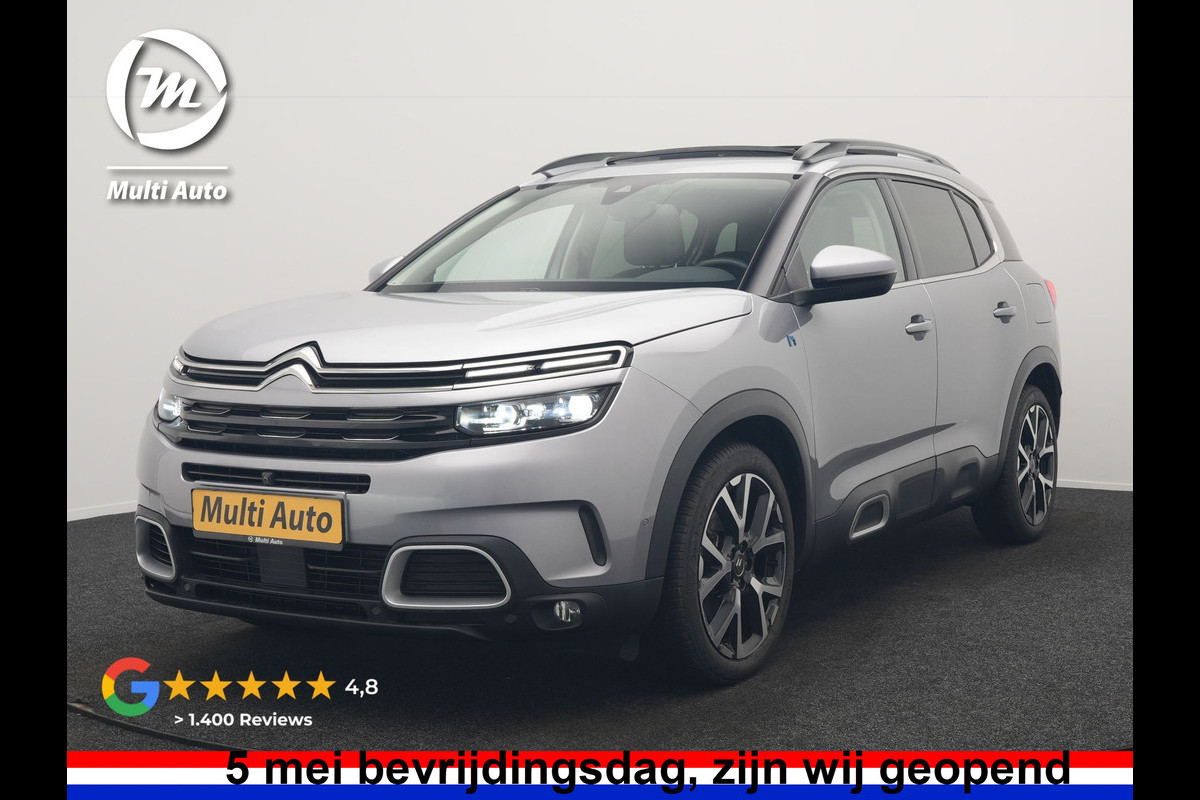 Citroën C5 Aircross 1.6 Shine PHEV 225pk Dealer O.H PHEV | Panodak | 360 Camera | Adaptive Cruise | Lederen Comfortstoelen Verwarmd | Blis | Navigatie | Apple Carplay | Virtual | DAB | 19" L.M. | Plug In Hybrid |