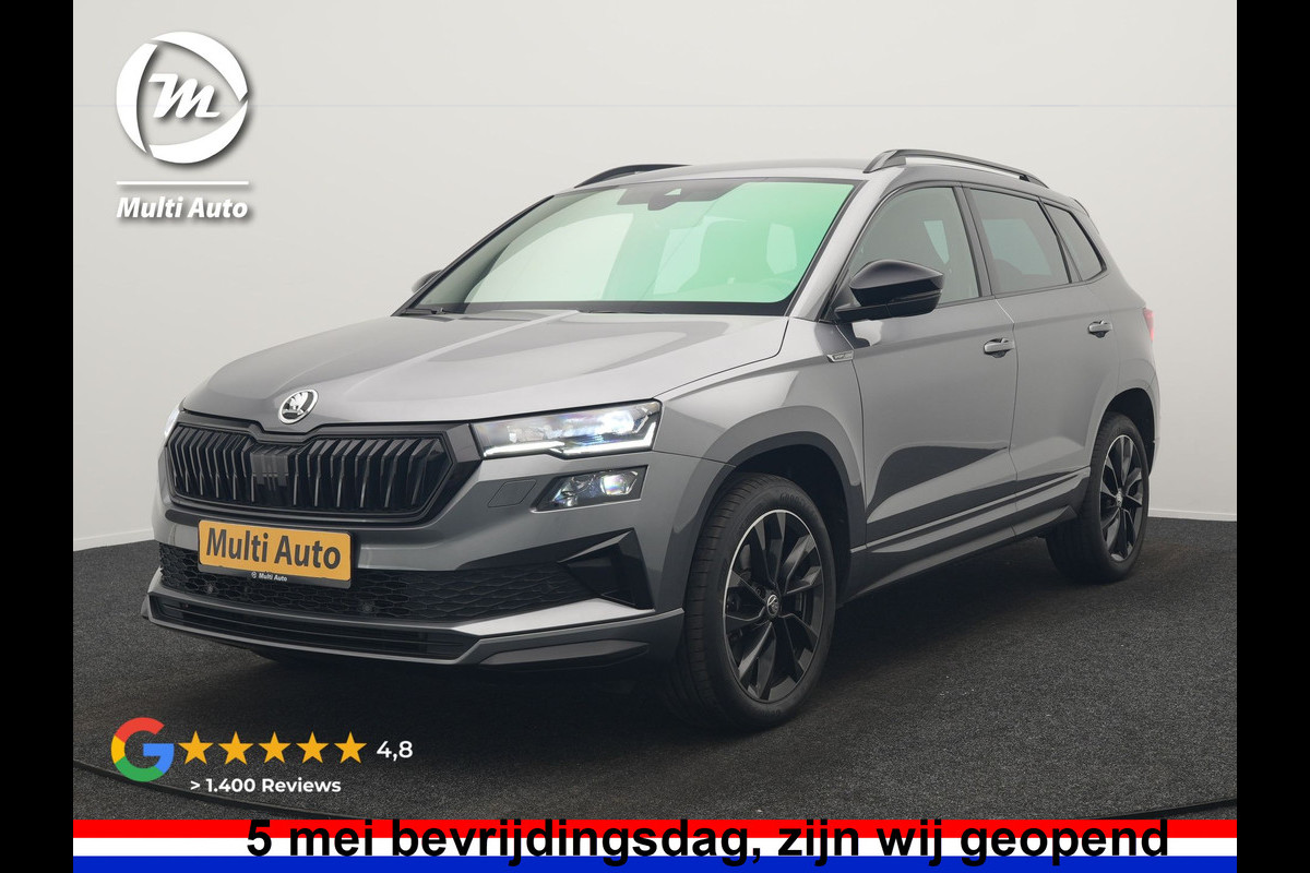 Škoda Karoq 1.5 TSI ACT Sportline Business FACELIFT MODEL DSG 150pk | Adaptive Cruise | Camera | Matrix LED | RS Sportstoelen Verwarmd | 18"L.M | Adaptive Onderstel | Keyless | Sfeerverlichting | Apple Carplay | Virtual | Navigatie | DAB |