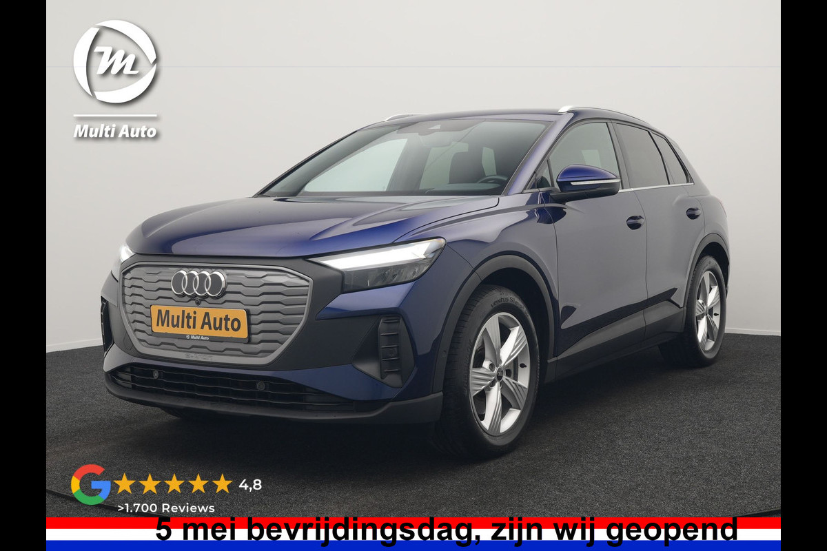 Audi Q4 e-tron 40 Advanced edition 77 kWh 204pk Dealer O.H. | S-Line Interieur | Trekhaak Af Fabriek | Adaptive Cruise | Camera | Blis | Sportstoelen Verwarmd | Apple Carplay | Navigatie | DAB |