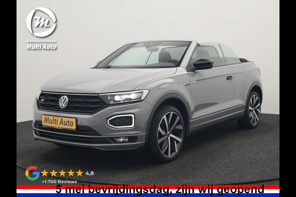 Volkswagen T-Roc Cabrio 1.5 TSI 2 x R-Line 150pk DSG Dealer O.H | Valcona Lederen Sportstoelen | Adaptive Cruise | Trekhaak Afn. | Beats Audio | IQ Drive | 19"L.M | Camera | Stuurverwarming |  Keyless | Matrix LED |