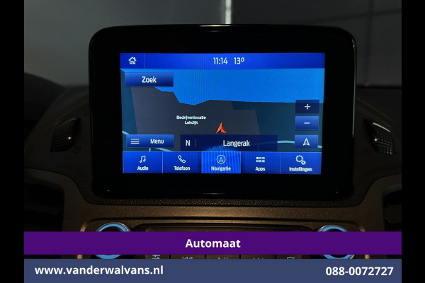 Ford Transit Connect 1.5 EcoBlue 120pk Automaat L2H1 inrichting Euro6 Airco | 2x Zijdeur | 3-Zits | Navigatie | Camera Android Auto, Cruisecontrol, Parkeersensoren, Stoelverwarming, Verwarmde voorruit,  Bijrijdersbank, 1500kg trekvermogen