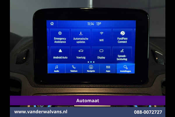 Ford Transit Connect 1.5 EcoBlue 120pk Automaat L2H1 inrichting Euro6 Airco | 2x Zijdeur | 3-Zits | Navigatie | Camera Android Auto, Cruisecontrol, Parkeersensoren, Stoelverwarming, Verwarmde voorruit,  Bijrijdersbank, 1500kg trekvermogen