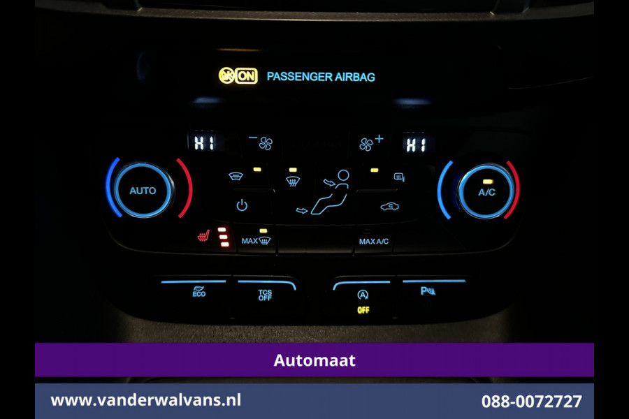 Ford Transit Connect 1.5 EcoBlue 120pk Automaat L2H1 inrichting Euro6 Airco | 2x Zijdeur | 3-Zits | Navigatie | Camera Android Auto, Cruisecontrol, Parkeersensoren, Stoelverwarming, Verwarmde voorruit,  Bijrijdersbank, 1500kg trekvermogen