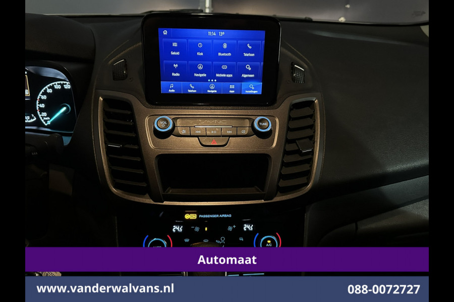Ford Transit Connect 1.5 EcoBlue 120pk Automaat L2H1 inrichting Euro6 Airco | 2x Zijdeur | 3-Zits | Navigatie | Camera Android Auto, Cruisecontrol, Parkeersensoren, Stoelverwarming, Verwarmde voorruit,  Bijrijdersbank, 1500kg trekvermogen