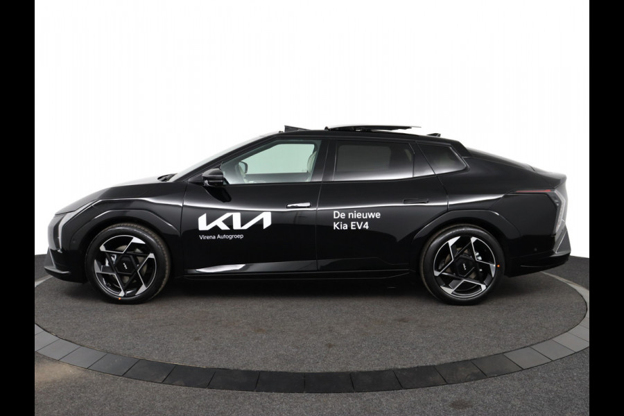 Kia EV4 Fastback GT-PlusLine 81.4 kWh - Stoelverwarming/ventilatie - Glazen Schuif-/kanteldak - Elektrisch verstelbare voorstoelen - Dodehoekcamera - Head-up display  - Fabrieksgarantie tot 09-2032