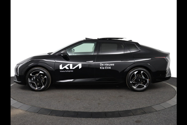 Kia EV4 Fastback GT-PlusLine 81.4 kWh - Stoelverwarming/ventilatie - Glazen Schuif-/kanteldak - Elektrisch verstelbare voorstoelen - Dodehoekcamera - Head-up display  - Fabrieksgarantie tot 09-2032