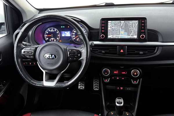 Kia Picanto 1.0 T-GDI GT-Line (NAVIGATIE, CARPLAY, CAMERA, CLIMA, STOEL-/STUURVERWARMING, LEDER, XENON)