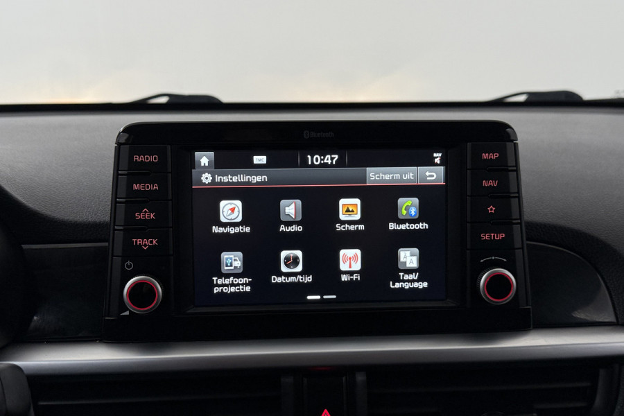 Kia Picanto 1.0 T-GDI GT-Line (NAVIGATIE, CARPLAY, CAMERA, CLIMA, STOEL-/STUURVERWARMING, LEDER, XENON)