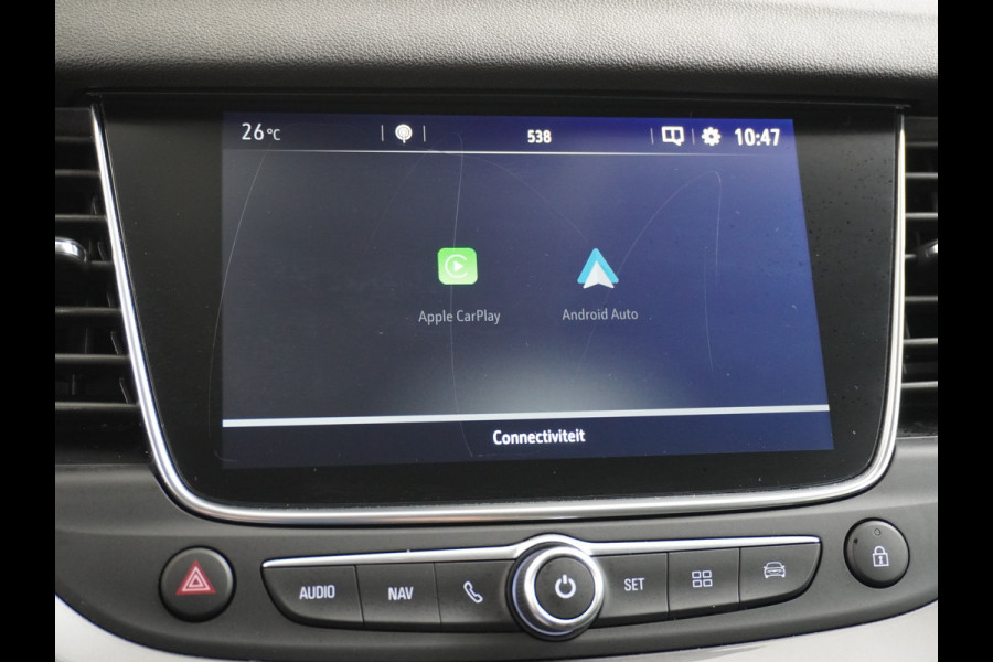 Opel Grandland X T131PK Apple Carplay Android Auto Camera PDC Navi AGR Keyless 19" DAB+ ECC Bluetooth 1/2 Leer Privacy Glas LMVRegen-Licht Sensor Isofix 100% Dealer Onderhouden Business Executive Orig.NLse auto