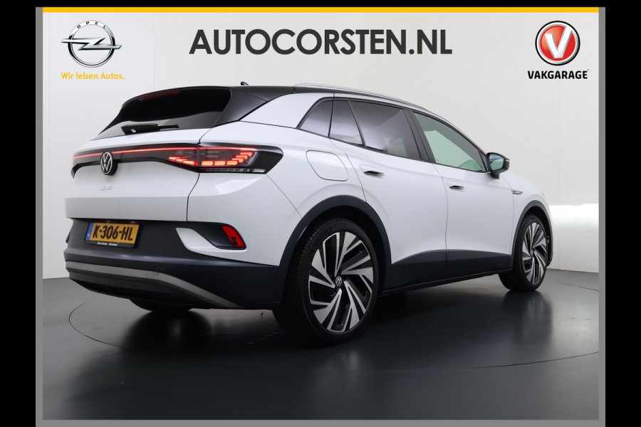 Volkswagen ID.4 Max 82kWh Warmtepomp Panoramadak Ergo-Comfort Stoelen+Memory Adap.Cruise Navi 3-Zone Ecc 360°Camera Apple Carplay Android Auto P Lmv 21" Stoel+Stuurverwarming Elek.Achterklep Privacy Glas Matrix Led Isofix DAB Origineel Nederlandse Auto Dealeronderhouden