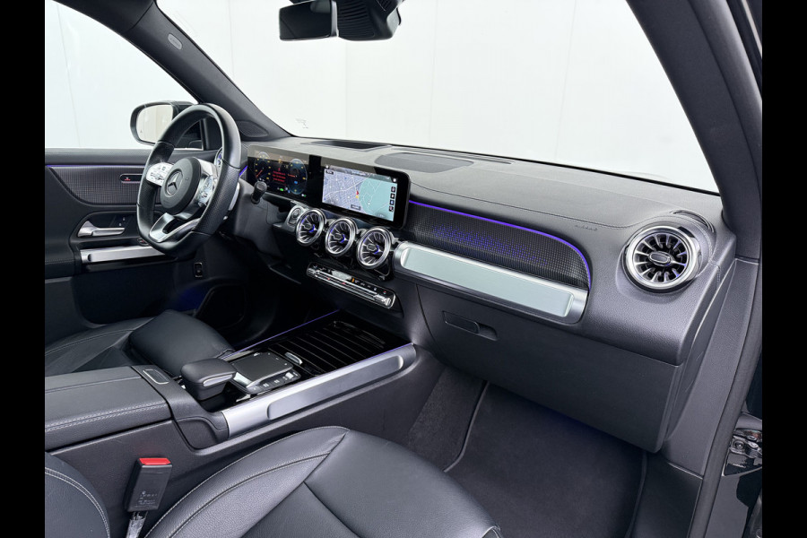 Mercedes-Benz EQB 250 AMG Line 7-Persoons Leder Panoramadak SOH 95% Adap.Cruise Navi Camera Stoelverwarming Pdc Night-pakket Elek.Achterklep Lmv 19" Privacy Glas Led DAB