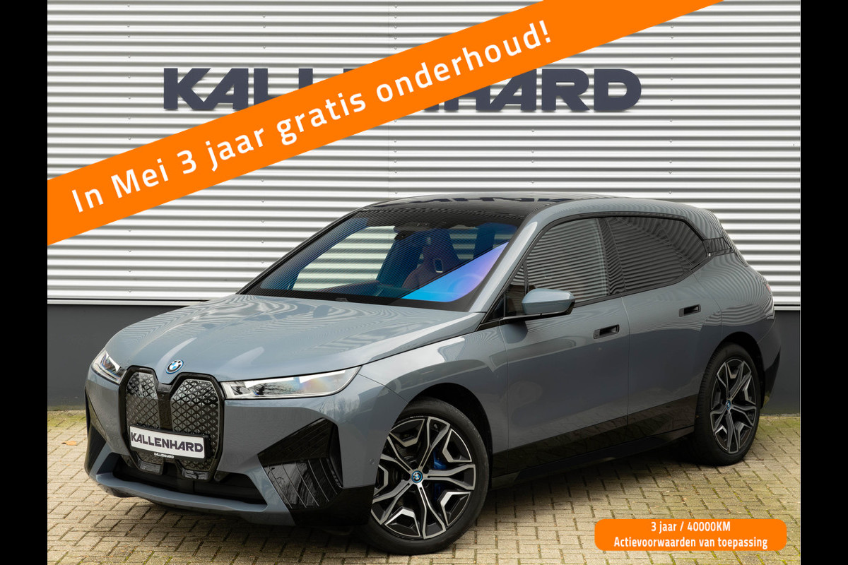 BMW iX xDrive50 - Luchtvering - Pano - Stoelventilatie - Driving Ass Prof - Head-up
