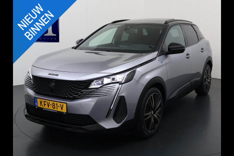 Peugeot 3008 1.6 HYbrid 225 GT Pack Business | BOMVOL!! | PANO | ELEK. ACHTERKLEP | STOELVERWARMING | APPLECARPLAY | RIJKLAAR MET 12 MND BOVAG GARANTIE | ACHTERUITRIJ CAMERA | ADAP. CRUISE | DODE HOEK |