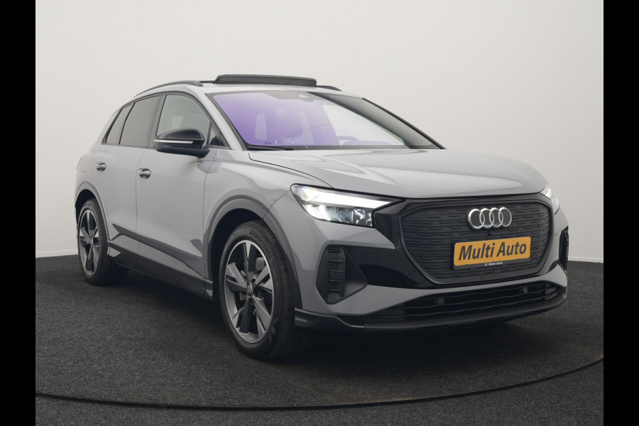 Audi Q4 e-tron 45 Quattro Edition 77 kWh 265pk Dealer O.H. | Panodak | Sonos Audio | Sfeerverlichting | Lederen Sportstoelen Verwarmd | Apple Carplay | Navigatie | DAB | 20"L.M |