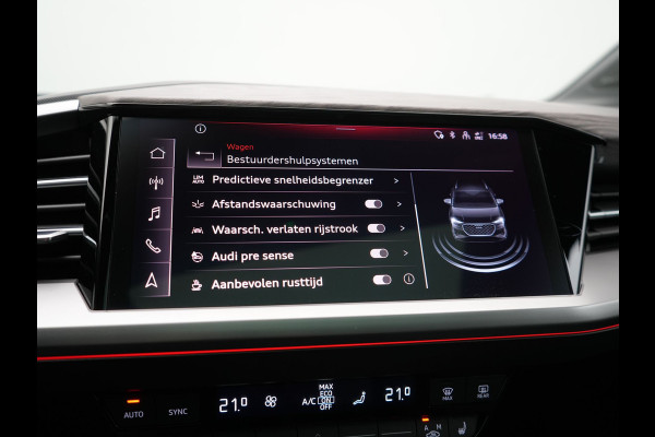 Audi Q4 e-tron 45 Quattro Edition 77 kWh 265pk Dealer O.H. | Panodak | Sonos Audio | Sfeerverlichting | Lederen Sportstoelen Verwarmd | Apple Carplay | Navigatie | DAB | 20"L.M |