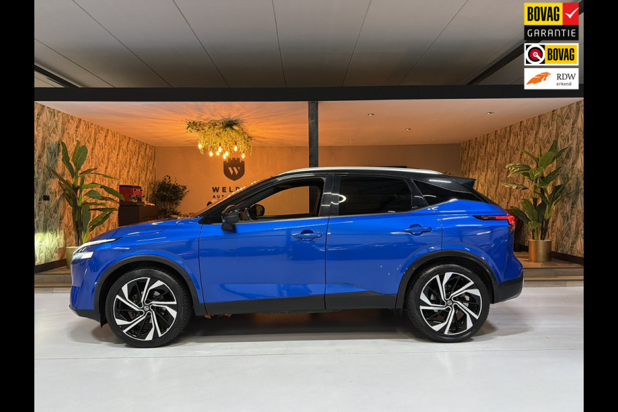 Nissan QASHQAI 1.3 MHEV Tekna Plus Garantie Pano Leder Memory Head-Up Bose ACC 360 Camera StuurVW StoelVW Elek Achterklep Rijklaar