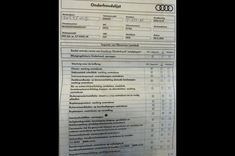 Audi A5 Sportback 2.9 TFSI RS 5 quattro Garantie 524PK Pano Keramisch B&O RS Stoelen Head-up StuurVW Memory Sfeer Laser Rijklaar