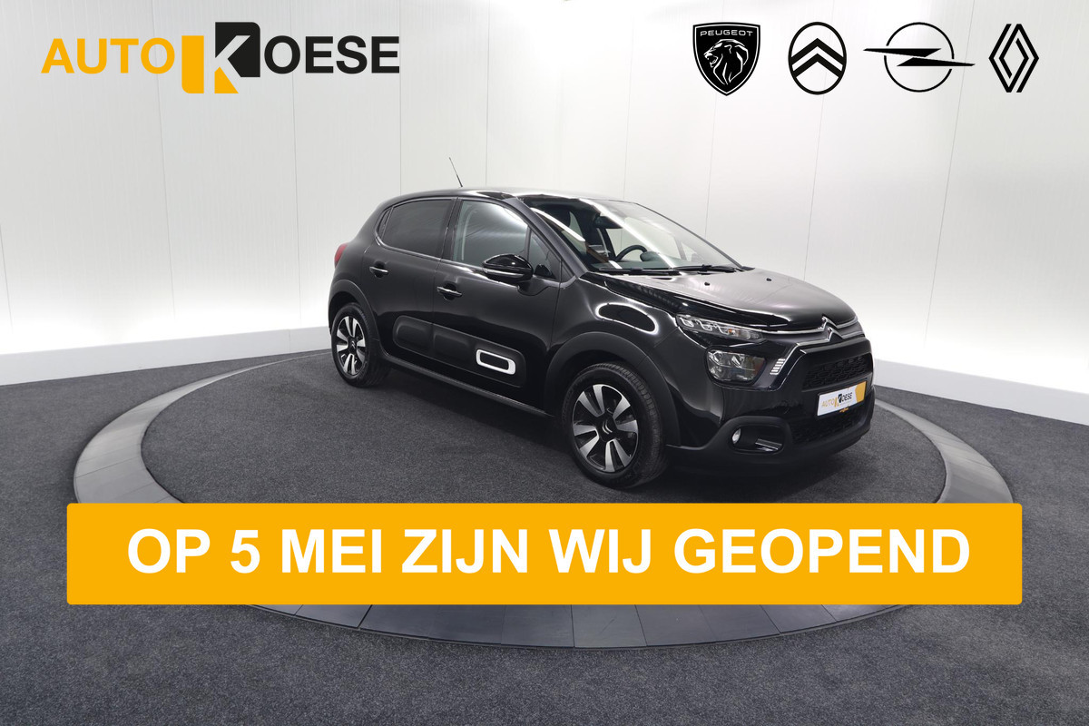 Citroën C3 PureTech 110 EAT6 Max | Apple Carplay | Parkeersensoren | 16 Inch Lichtmetalen Velgen