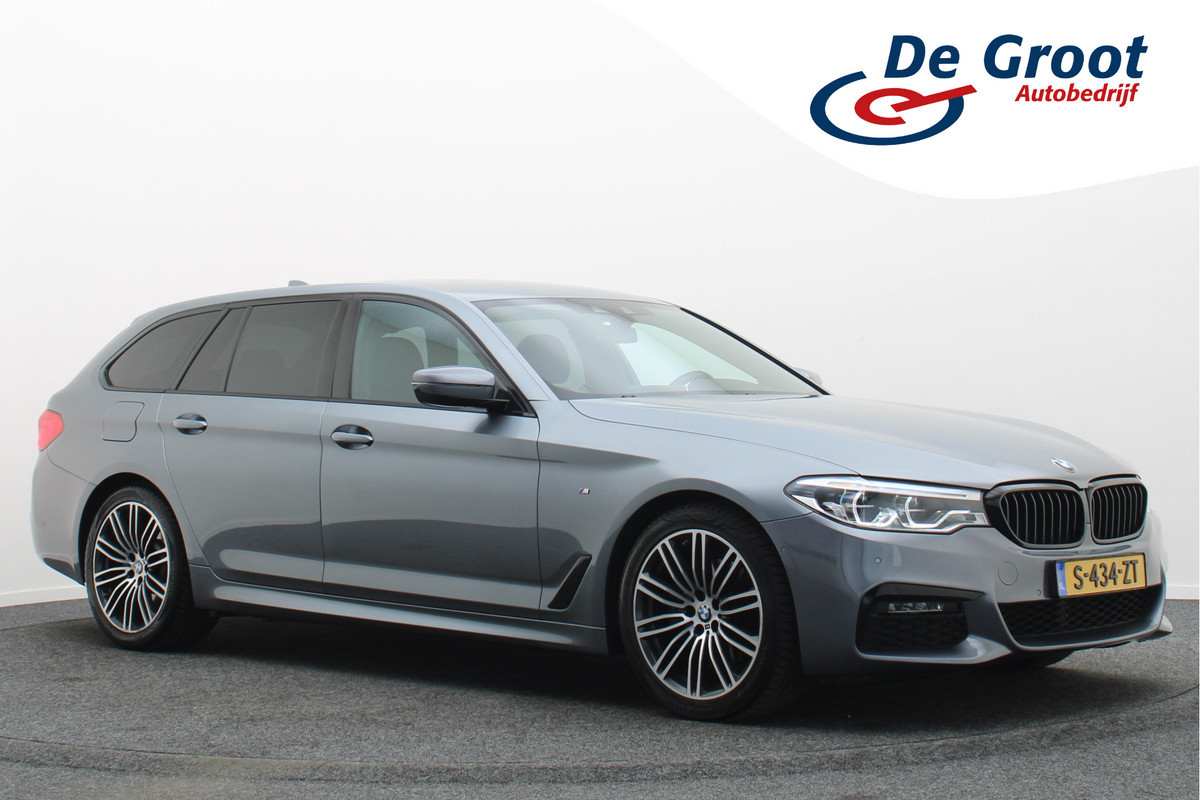 BMW 5 Serie Touring 520i High Executive Climate, Camera, Cruise, Navigatie, Bluetooth, Sportstoelen, DAB, PDC, 19''