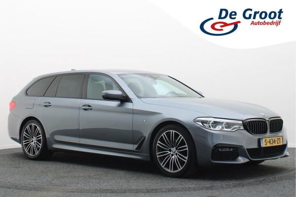 BMW 5 Serie Touring 520i High Executive Climate, Camera, Cruise, Navigatie, Bluetooth, Sportstoelen, DAB, PDC, 19''