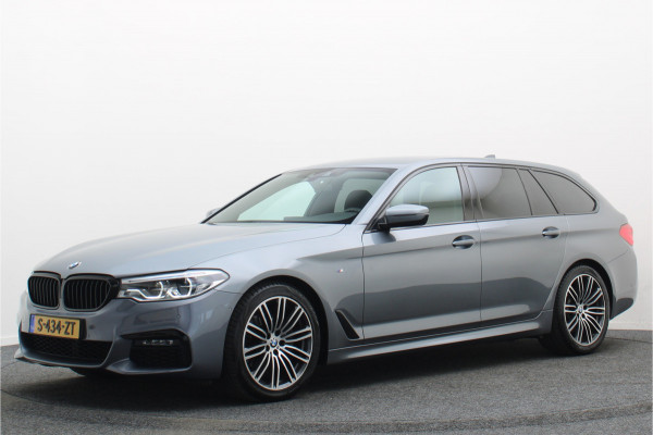 BMW 5 Serie Touring 520i High Executive Climate, Camera, Cruise, Navigatie, Bluetooth, Sportstoelen, DAB, PDC, 19''