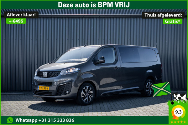 Fiat Scudo 2.0 Multijet 145PK L3H1 | DC 5-Zits | Camera | Carplay | PDC | Airco | Trekhaak
