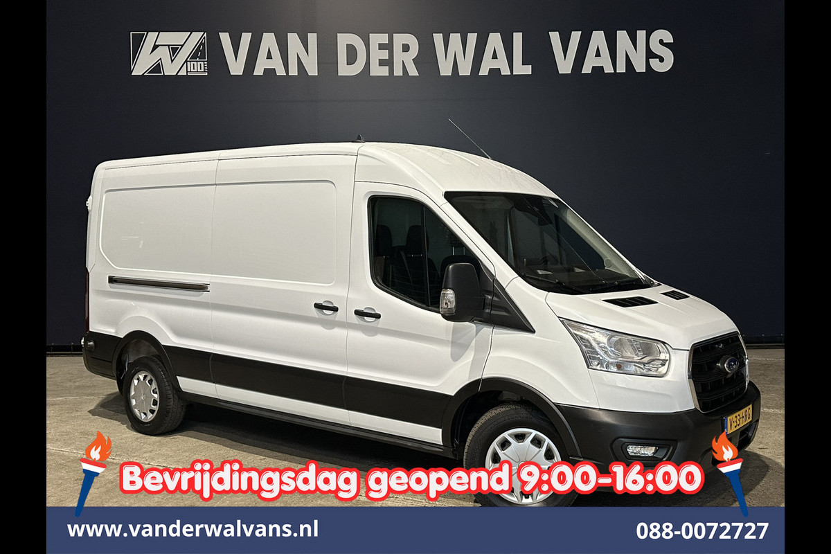 Ford Transit 2.0 TDCI 131pk L3H2 Euro6 Airco | Camera | Navigatie | Apple Carplay | LED | Cruisecontrol Parkeersensoren, Stoelverwarming, Verwarmde voorruit, Bijrijdersbank, 2500kg trekvermogen