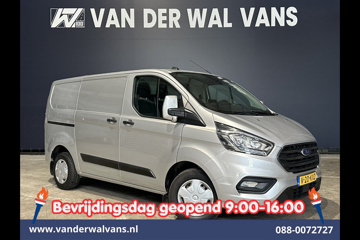Ford Transit Custom 2.0 TDCI 130pk L1H1 Euro6 Airco | Camera | Navigatie | LED | Cruisecontrol Parkeersensoren, Stoelverwarming, Verwarmde voorruit, Bijrijdersbank, 2500kg trekvermogen