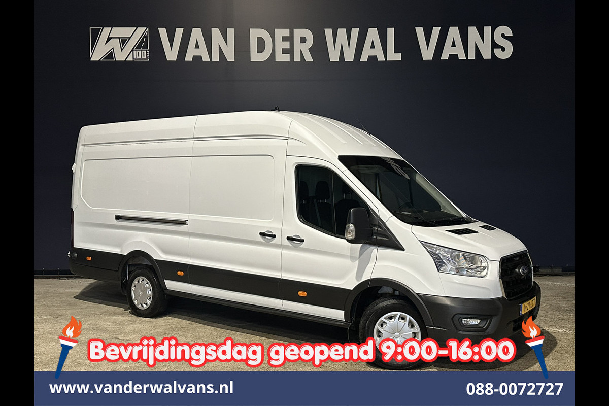 Ford Transit 2.0 TDCI 185pk L4H3 Jumbo Euro6 Airco | Camera | LED | Cruisecontrol | Verwarmde voorruit Parkeersensoren, Bijrijdersbank, 2800kg trekvermogen