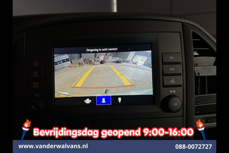 Mercedes-Benz Vito 116 CDI 164pk 9G-Tronic Automaat L3H1 Euro6 Airco | Camera | LED | Apple Carplay | 2500kg Trekhaak Android Auto, Cruisecontrol, Parkeersensoren, Bijrijdersbank